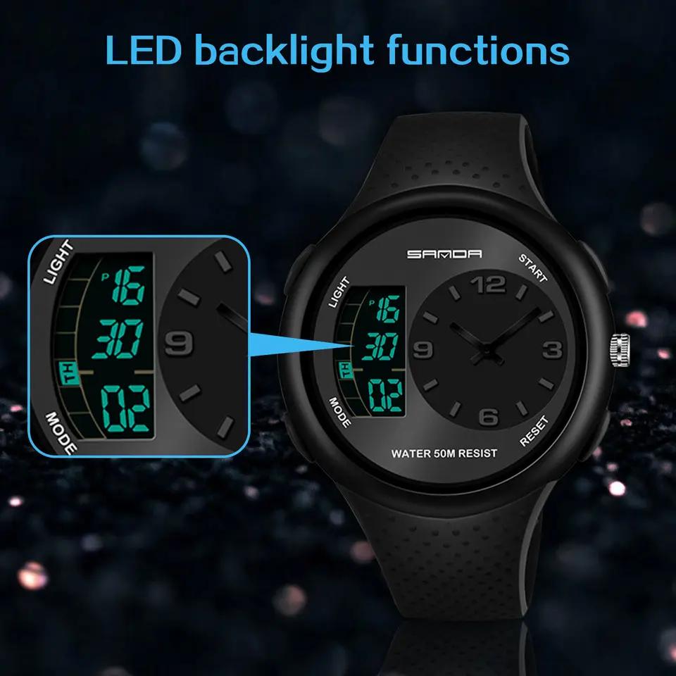 SANDA Dual Display Outdoor Sports Watch S763 SANDA Dual Display Outdoor Sports Watch S763
