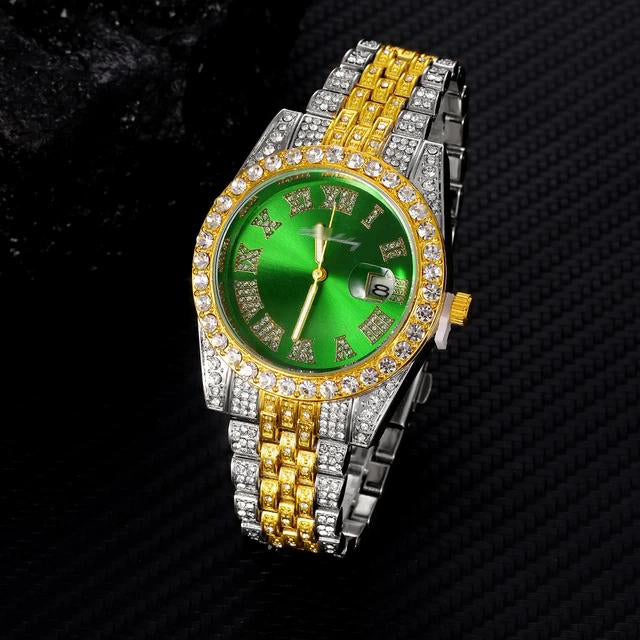 Diamond Men Women Watches Gold Watch Ladies Wrist Watch S4431740 - Tuzzut.com Qatar Online Shopping