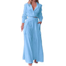 Women's Warm Knitted Suit Sports Sweater Set B-89254 - Tuzzut.com Qatar Online Shopping