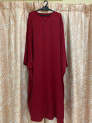 Women Muslim Prayer Dress One Piece Prayer Abaya Batwing Sleeve Islamic Clothing Dubai Saudi Arabia L B-61822 - Tuzzut.com Qatar Online Shopping