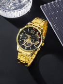 Men's Creative Custom Mechanical Version Quartz Watch S5012155 - TUZZUT Qatar Online Shopping