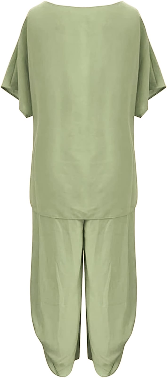 Women 2 Piece Linen Suit Comfortable Short Sleeve And Long Pants B-76594 Women 2 Piece Linen Suit Comfortable Short Sleeve And Long Pants B-76594