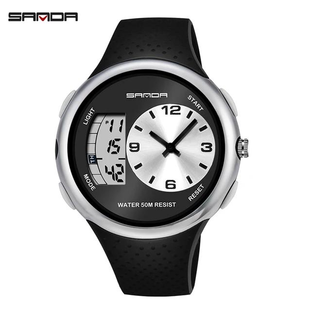 SANDA 763 Dual Display Outdoor Sports Watch - Tuzzut.com Qatar Online Shopping