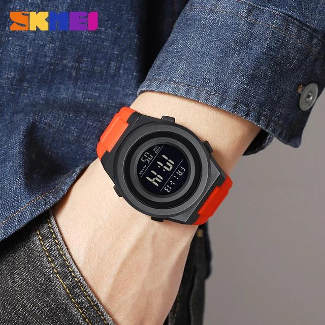 SKMEI Men's Fashion LED Light Digital 5Bar Waterproof Sport Watch - Tuzzut.com Qatar Online Shopping