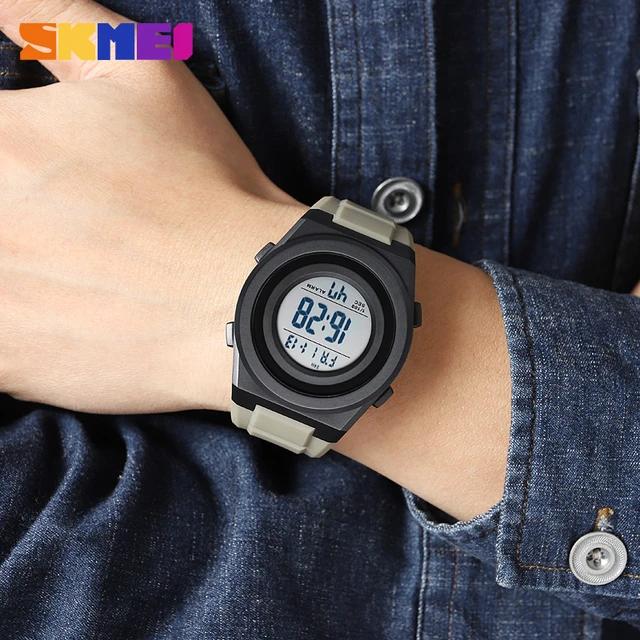 SKMEI Men's Fashion LED Light Digital 5Bar Waterproof Sport Watch - Tuzzut.com Qatar Online Shopping