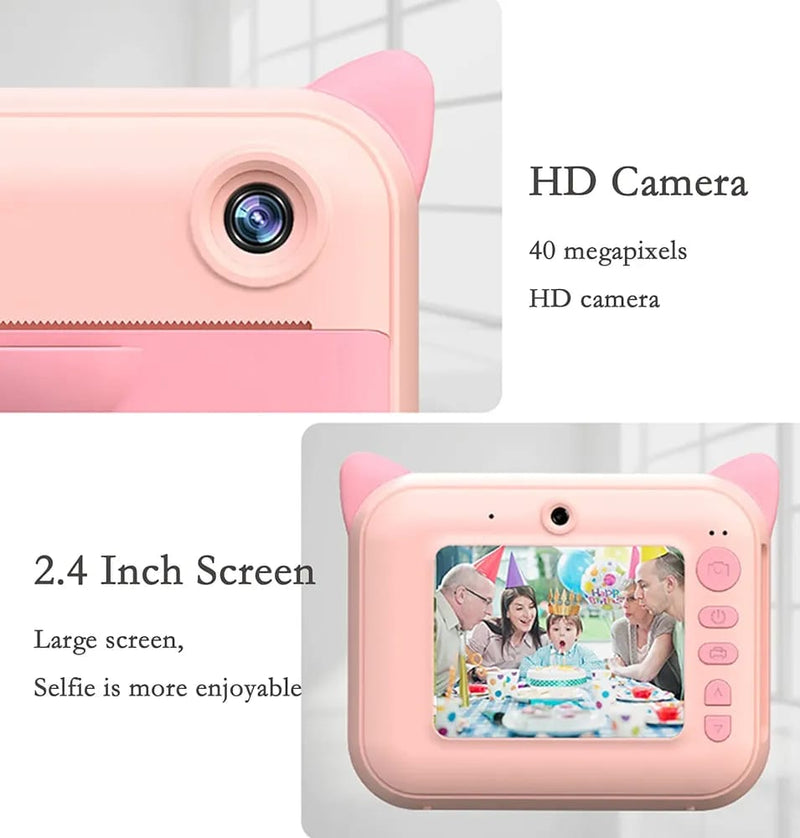 Instant Print Camera for Kids FHD Digital Camera for Photo Paper CM-101 - TUZZUT Qatar Online Shopping