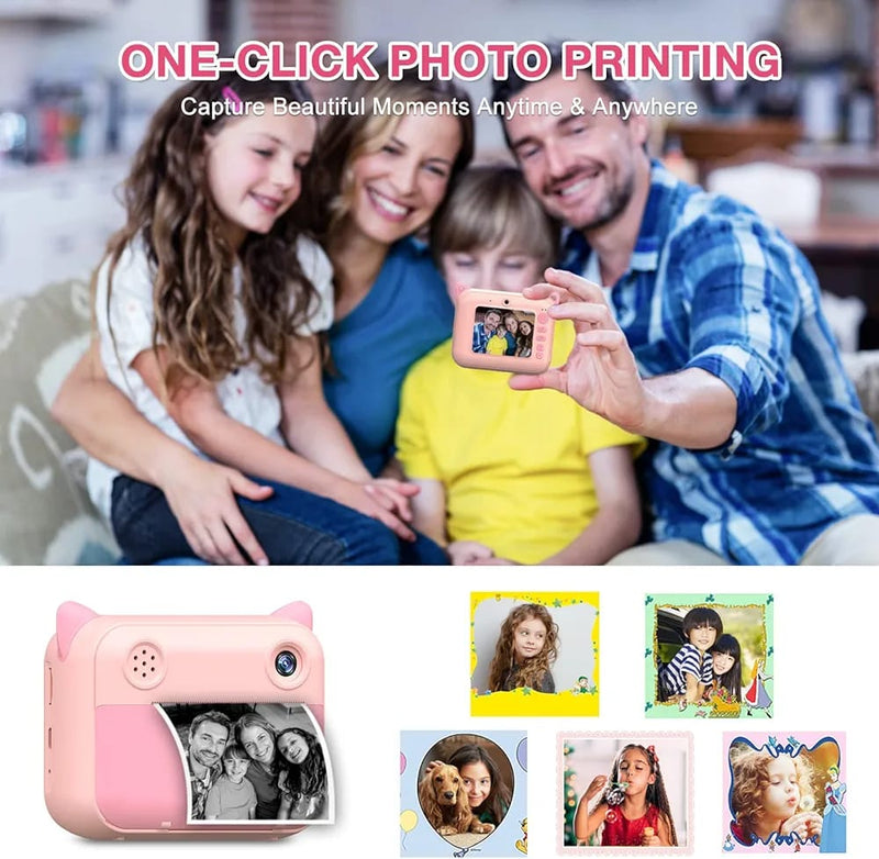 Instant Print Camera for Kids FHD Digital Camera for Photo Paper CM-101 - TUZZUT Qatar Online Shopping