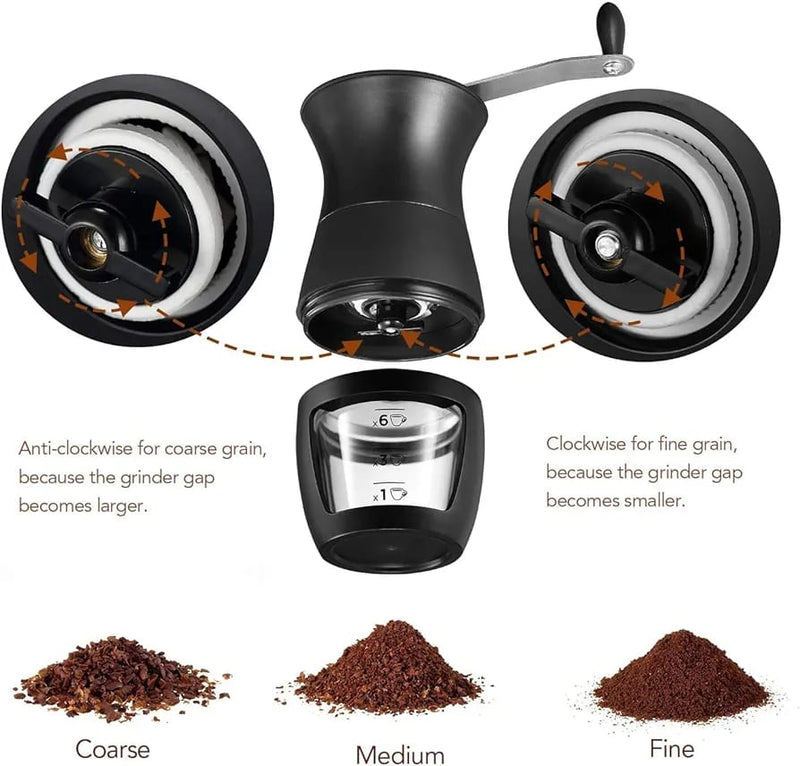 Stainless Steel Handle Manual Coffee Grinder MCG32 - TUZZUT Qatar Online Shopping