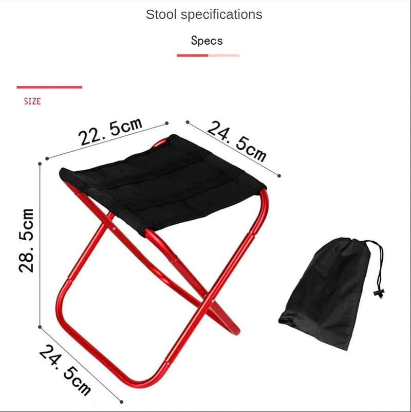 Koraman Mini Portable Camping Stool Folding Chair 7075
