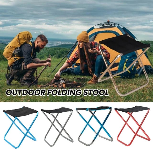 Koraman Mini Portable Camping Stool Folding Chair 7075