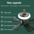 Portable Ceiling Fans with Lights LED Small Modern Ceiling Fan with 4 Timing Options FS3 - TUZZUT Qatar Online Shopping