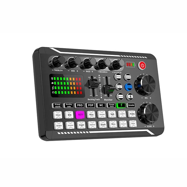 Professional Recording Studio Sound Cards Live Stream Audio Mixer MM-189 - TUZZUT Qatar Online Shopping