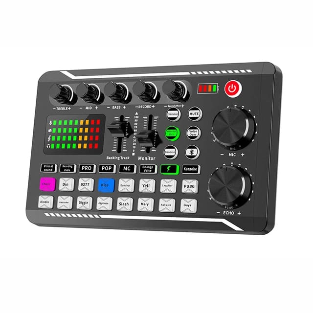 Professional Recording Studio Sound Cards Live Stream Audio Mixer MM-189 - TUZZUT Qatar Online Shopping