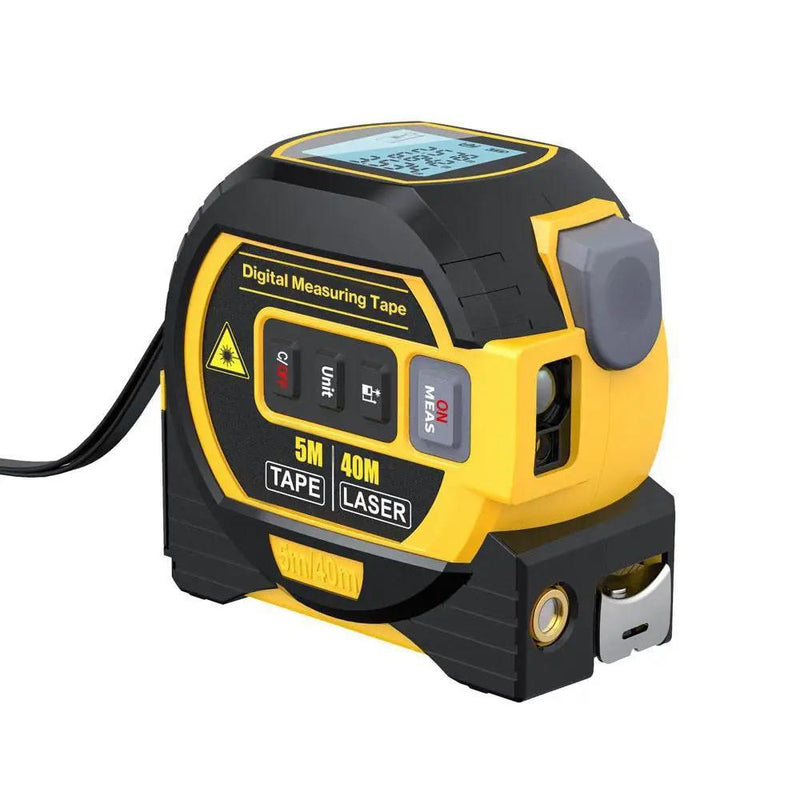 3in1 Laser Rangefinder Tape Measure Ruler LCD Display - TUZZUT Qatar Online Shopping