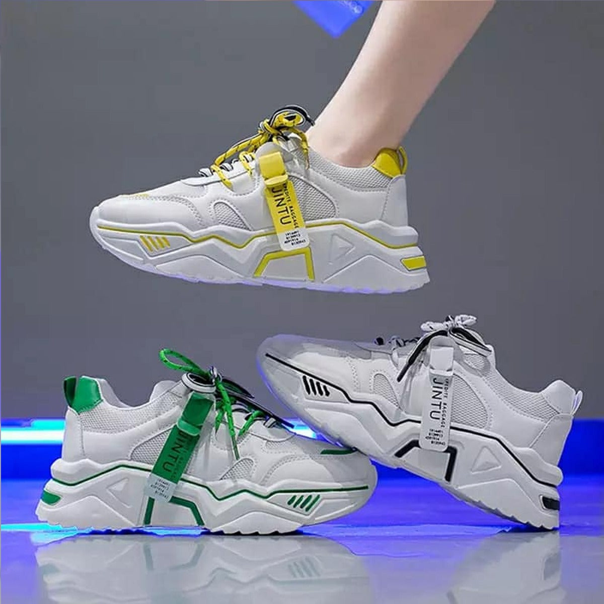 Jintu Women Casual Breathable Walking Mesh Fashion Shoes 1913 Jintu Women Casual Breathable Walking Mesh Fashion Shoes 1913