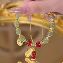 Bracelet Vintage Beaded Bracelets Filled Lotus Flower  for Women  X693029 - TUZZUT Qatar Online Shopping