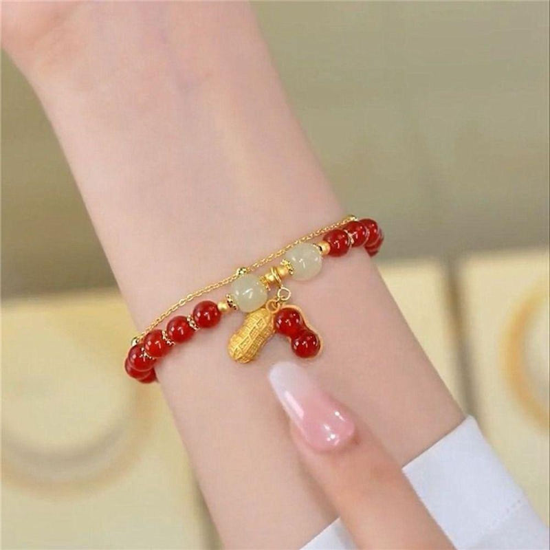 Bracelet Vintage Beaded Bracelets Filled Lotus Flower  for Women  X693029 - TUZZUT Qatar Online Shopping