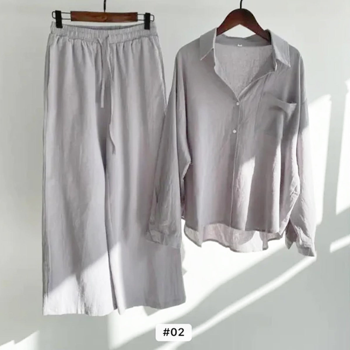 Retro Plus Size Women High Waist Loose Women's 2 Piece Sets TS40 Retro Plus Size Women High Waist Loose Women's 2 Piece Sets TS40