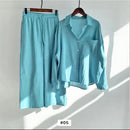 Retro Plus Size Women High Waist Loose Women's 2 Piece Sets TS40 - TUZZUT Qatar Online Shopping