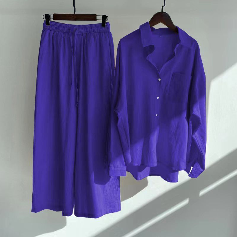 Retro Plus Size Women High Waist Loose Women's 2 Piece Sets TS40 Retro Plus Size Women High Waist Loose Women's 2 Piece Sets TS40