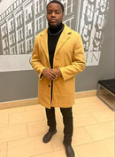 Men's Clothing Winter Mid Length Slim Trench Coat S4685246 - TUZZUT Qatar Online Shopping