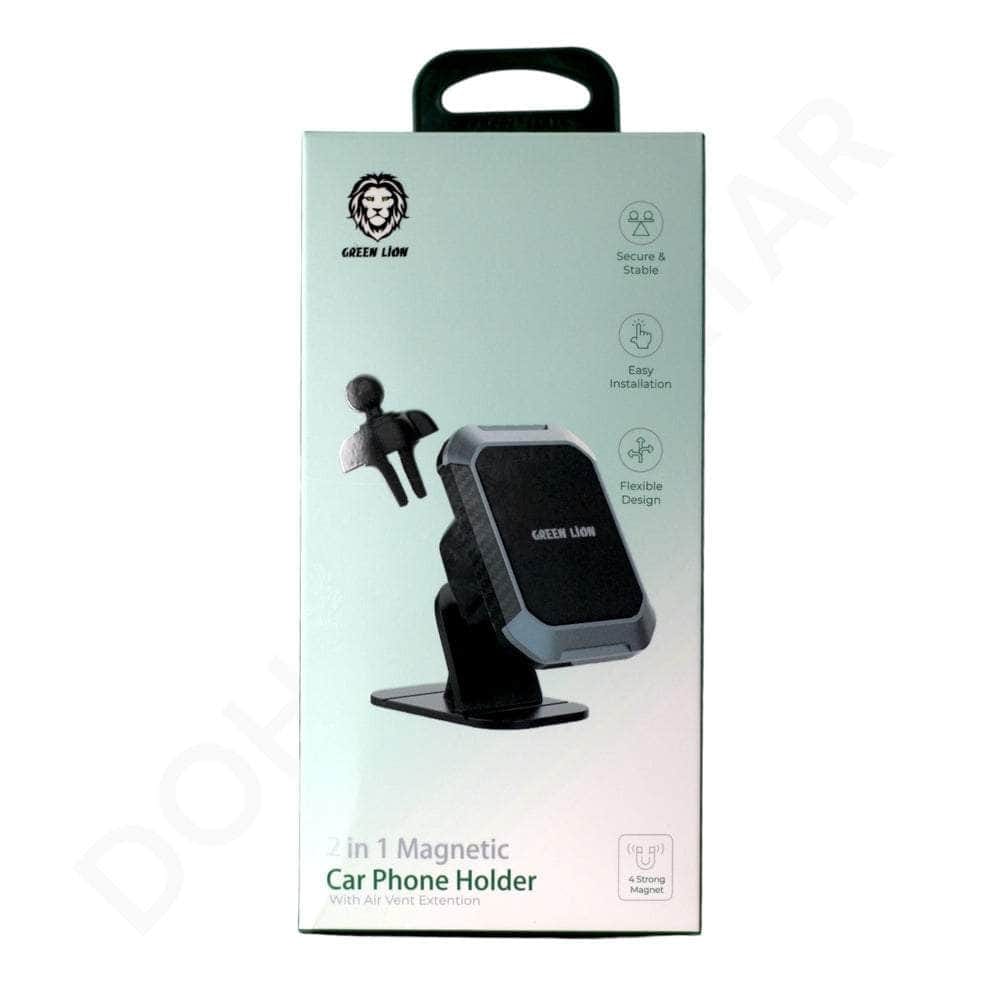 Green Lion in Car Phone Holder With Air Vent Extention M08