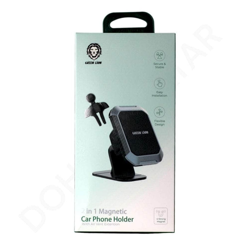 Green Lion 2 in 1 Car Phone Holder With Air Vent Extention  M08-AV2S+/TS - TUZZUT Qatar Online Shopping