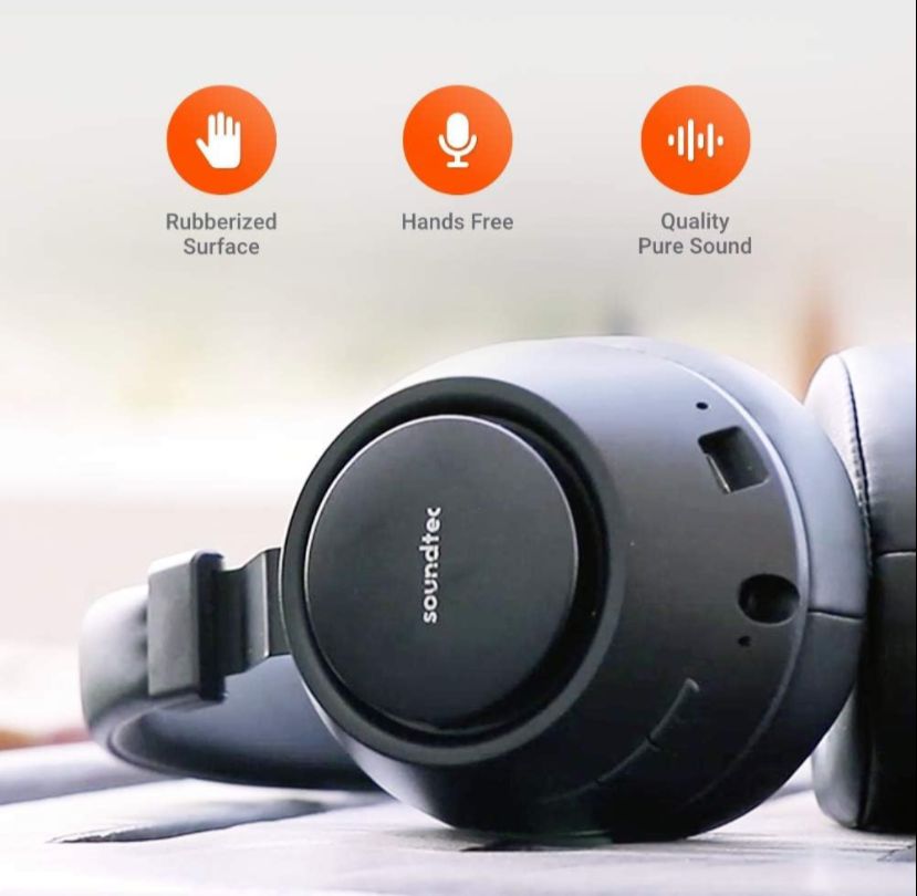 Porodo Soundtec Deep Sound Wireless Headphone PD-X1008WLH Porodo Soundtec Deep Sound Wireless Headphone PD-X1008WLH