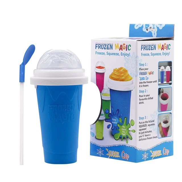 Silicone Quick Frozen Ice Cream Maker Squeeze Cups S4886193 - TUZZUT Qatar Online Shopping