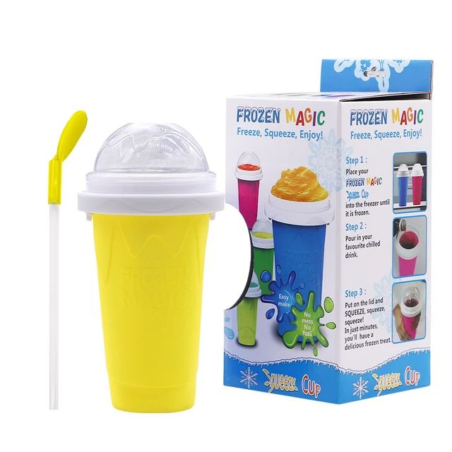Silicone Quick Frozen Ice Cream Maker Squeeze Cups S4886193 - TUZZUT Qatar Online Shopping