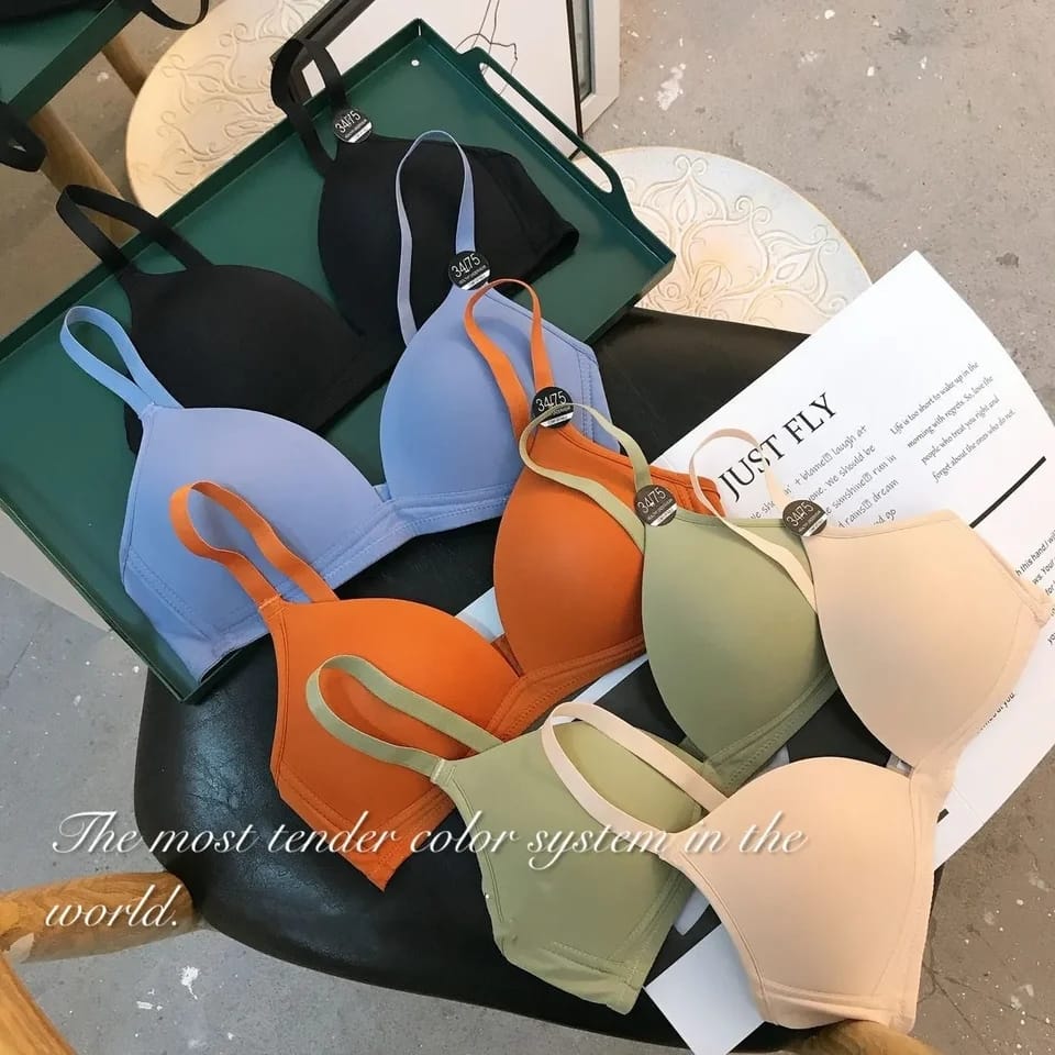5 Pcs Women's Wireless Push Up Seamless Padded Bra - D2022 5 Pcs Women's Wireless Push Up Seamless Padded Bra - D2022