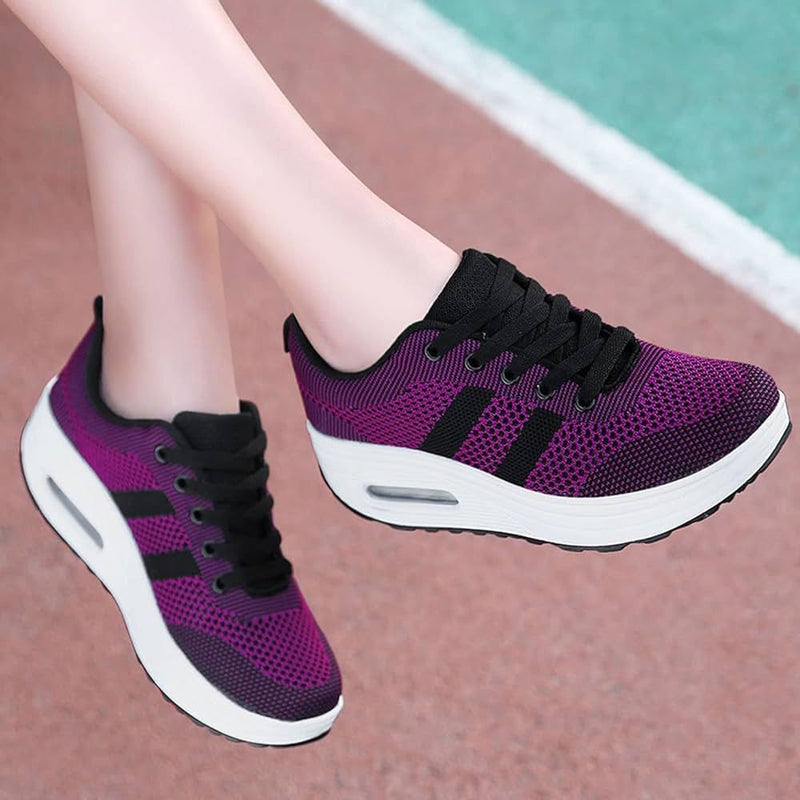 Women's Thick Sole Tennis Shoes - TUZZUT Qatar Online Shopping