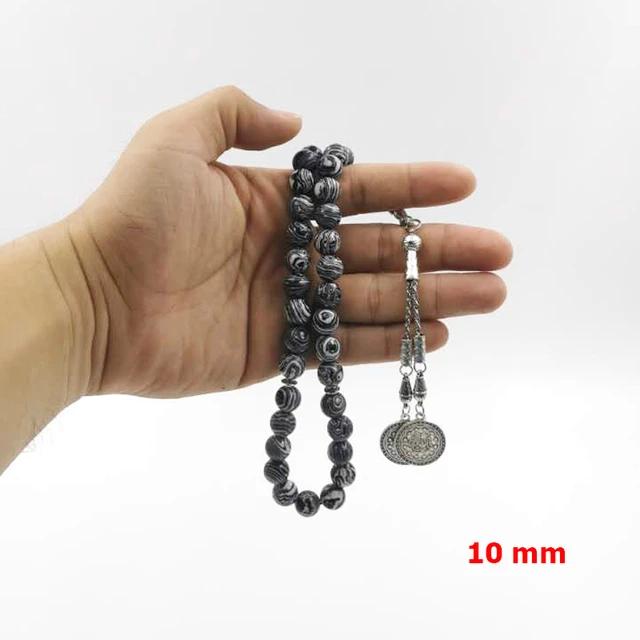Black Malachite tasbih 33prayer beads - TUZZUT Qatar Online Shopping