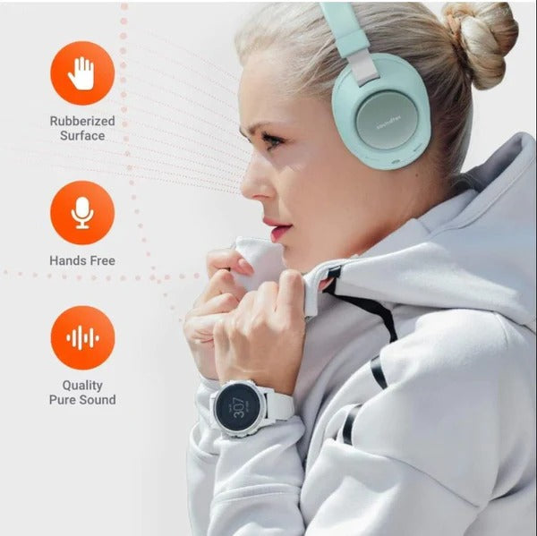 Porodo Soundtec Deep Sound Wireless Headphone PD-X1008WLH Porodo Soundtec Deep Sound Wireless Headphone PD-X1008WLH