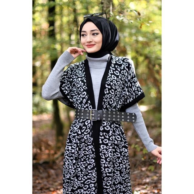 Turkish Woven Long Coat Sweater 2 Pcs Set - TUZZUT Qatar Online Shopping