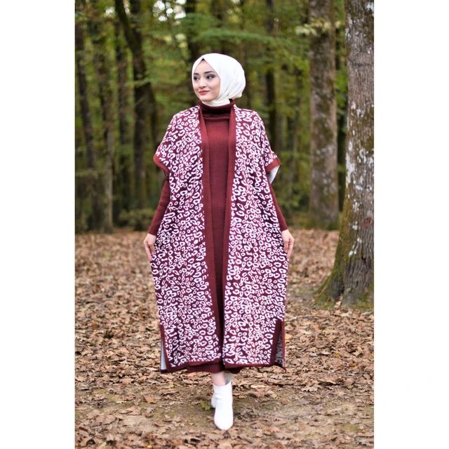 Turkish Woven Long Coat Sweater 2 Pcs Set Turkish Woven Long Coat Sweater 2 Pcs Set