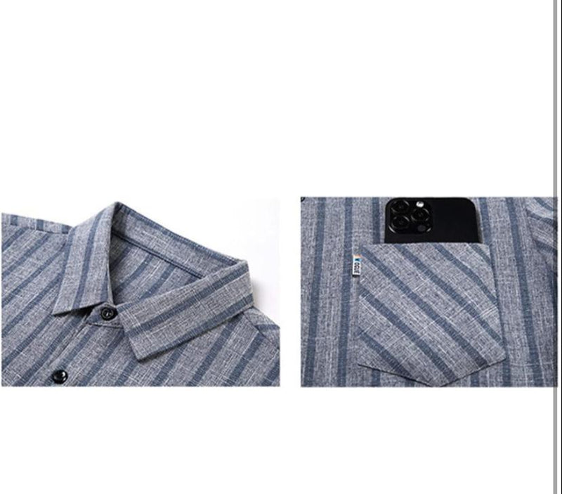 Men's Shirt Striped Full Sleeve Shirt - TUZZUT Qatar Online Shopping