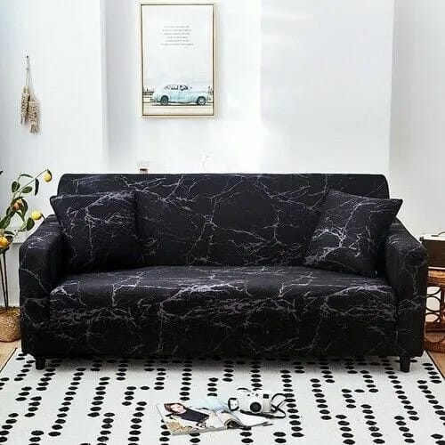 Foru Washable Stretch Sofa Protection 3 Seater Sofa Cover + 1 Pillow Cover - TUZZUT Qatar Online Shopping