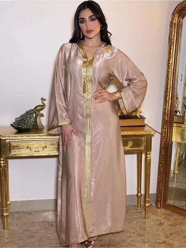 Women Ramadan Clothing Arabic Muslim Abaya Islamic Party Dress M S3263272 - TUZZUT Qatar Online Shopping