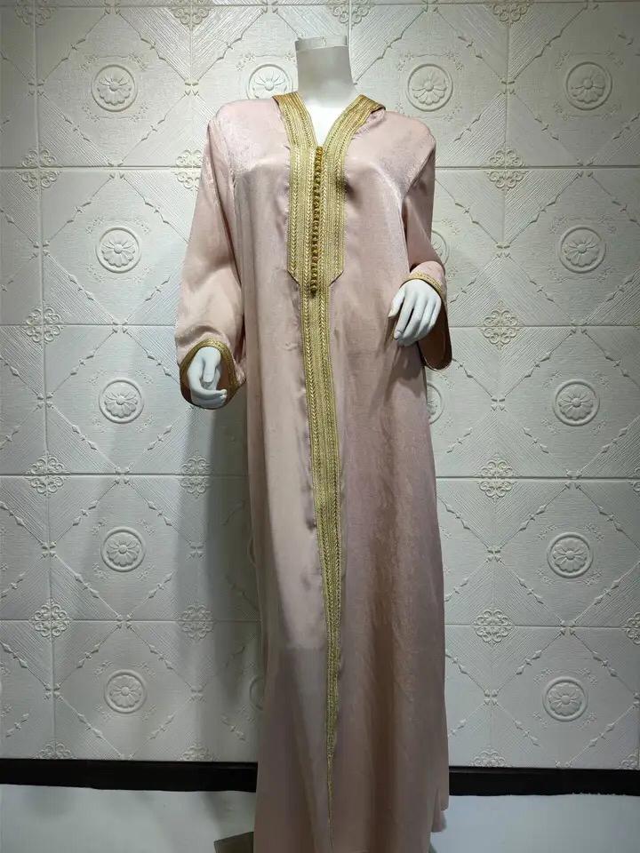 Women Ramadan Clothing Arabic Muslim Abaya Islamic Party Dress M S3263272 - TUZZUT Qatar Online Shopping