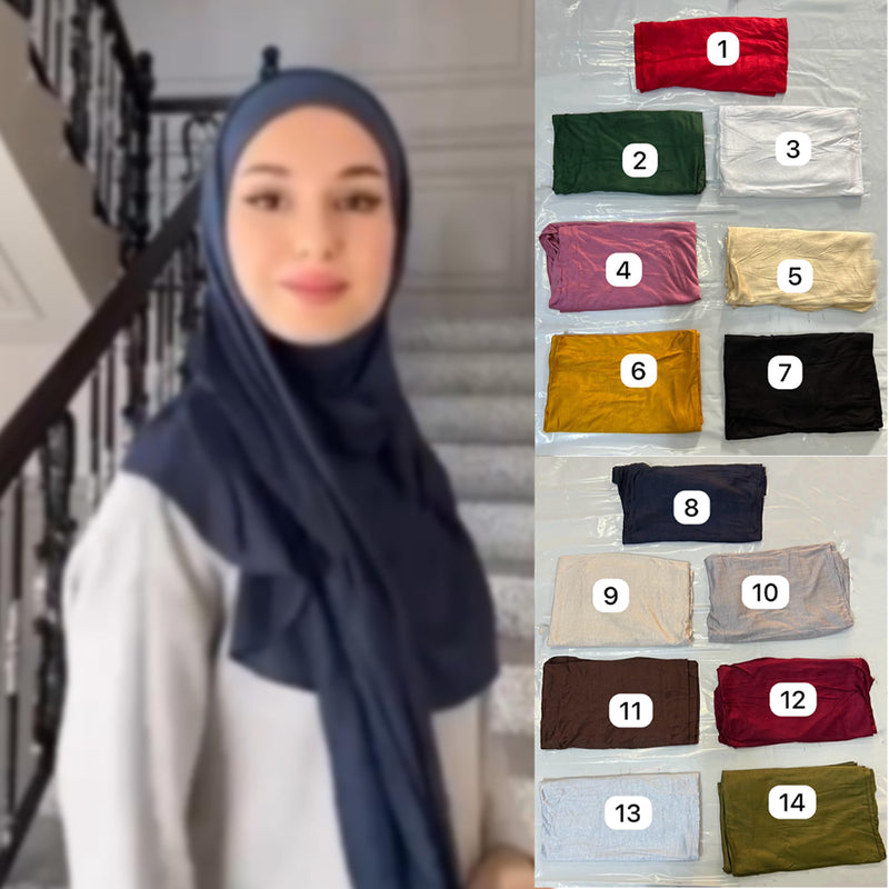 Lycra Instant Hijab Scarfs Stretchable Shawl - TUZZUT Qatar Online Shopping