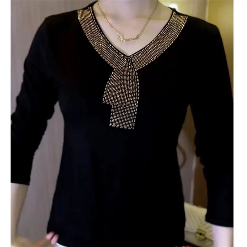 Women's Autumn New Fashion Slim Fit Long Sleeve T-shirt zp146 - TUZZUT Qatar Online Shopping