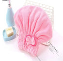 Quick Hair Drying Bath Spa Bowknot Wrap Towel Hat Cap For Bath - TUZZUT Qatar Online Shopping