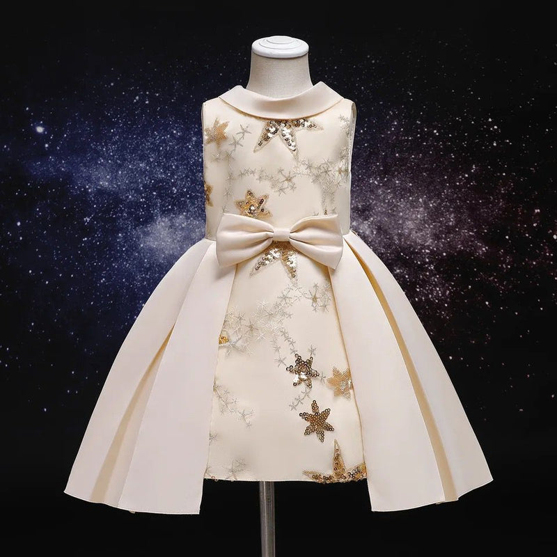 Girls Big Bow Elegant Princess Dresses Ball Gown Clothing S4891007 - TUZZUT Qatar Online Shopping