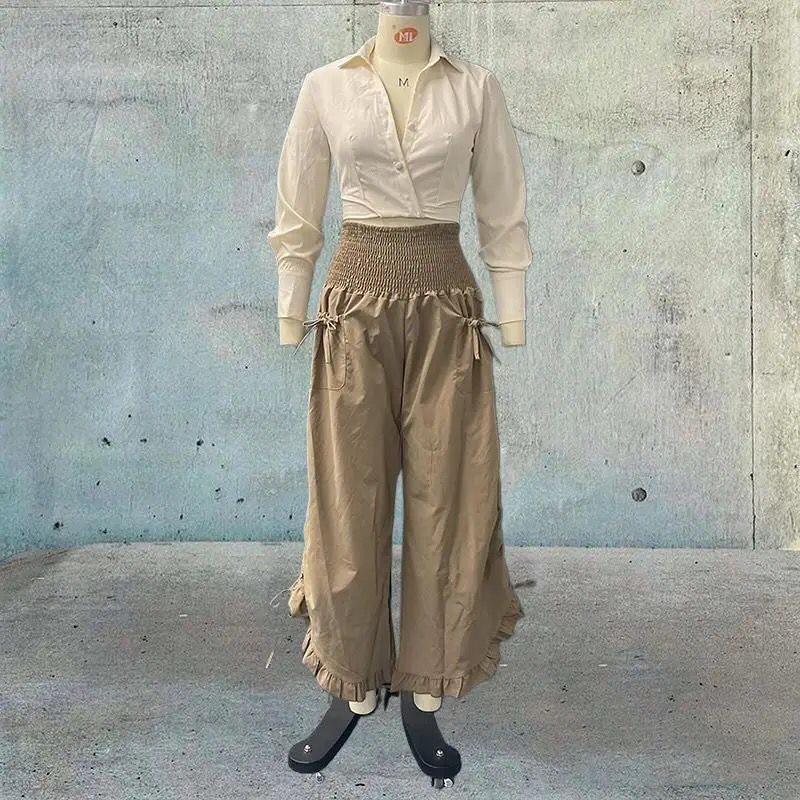 Women Set Fashion Casual Long Pants Womens 2 Piece Set 2XL B-41613 - TUZZUT Qatar Online Shopping