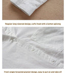 Summer Linen Shirt Women Long Sleeve Blouse 0010090 - TUZZUT Qatar Online Shopping