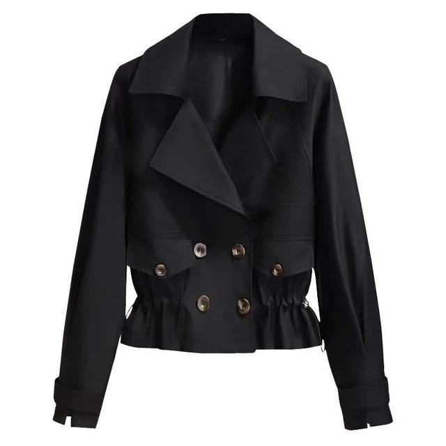 Fashion Short Coat Spring Autumn Casual Loose Windbreaker Top Coat 0031200 Fashion Short Coat Spring Autumn Casual Loose Windbreaker Top Coat 0031200