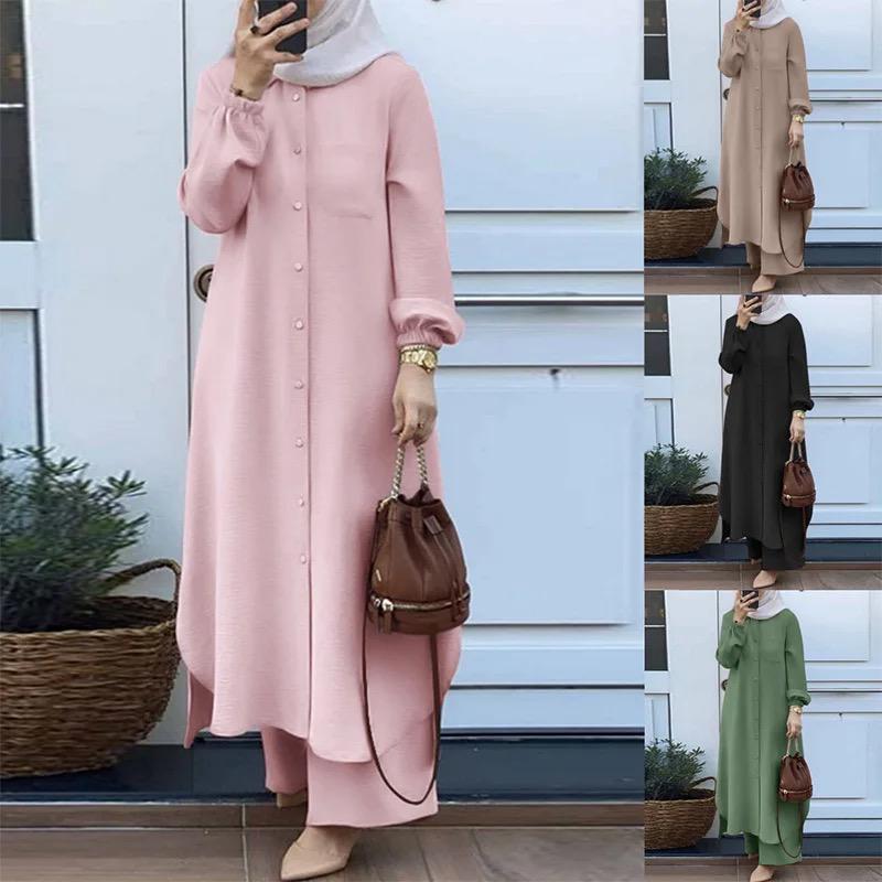 New Designs 2 Pieces Set Women Islamic Dress 0023340 New Designs 2 Pieces Set Women Islamic Dress 0023340