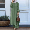 New Designs 2 Pieces Set Women Islamic Dress 0023340 - TUZZUT Qatar Online Shopping