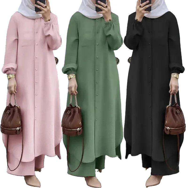 New Designs 2 Pieces Set Women Islamic Dress 0023340 - TUZZUT Qatar Online Shopping